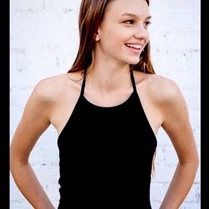 Brandy Melville Sachi Halter - Black